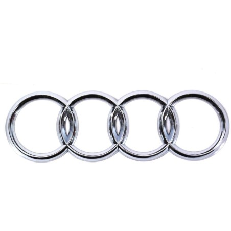 Emblème de badge d'anneaux chromés de coffre arrière - Pièces d'origine Audi 8P08537422ZZ Emblème de badge d'anneaux chromés de coffre arrière - Pièces d'origine Audi 8P08537422ZZ