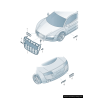 Emblème de coffre arrière chromé - Pièces d'origine Audi 8P0853742A2ZZ Emblème de coffre arrière chromé - Pièces d'origine Audi 8P0853742A2ZZ
