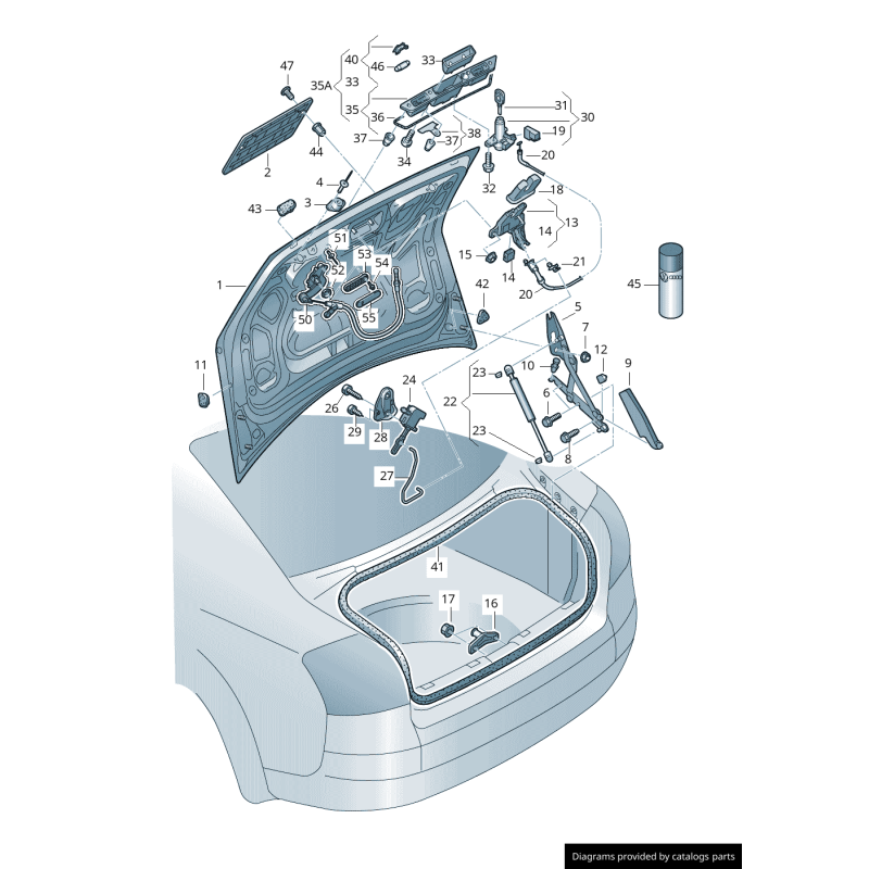 Interrupteur micro de verrouillage de hayon arrière - Pièces d'origine Audi 8E0953229