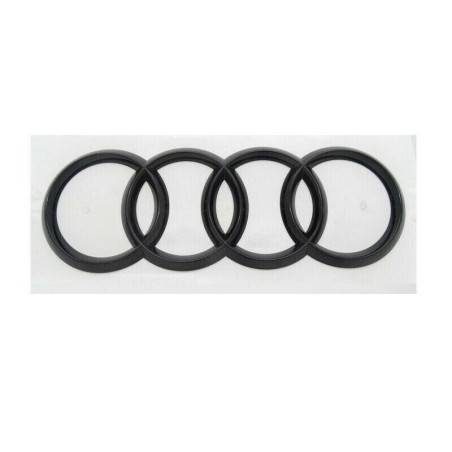 Emblème de logo de bague de coffre arrière en noir brillant - Pièces d'origine Audi 8U0853742BT94