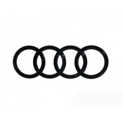 Emblème de logo de bague de coffre arrière en noir brillant - Pièces d'origine Audi 8X0853742BT94