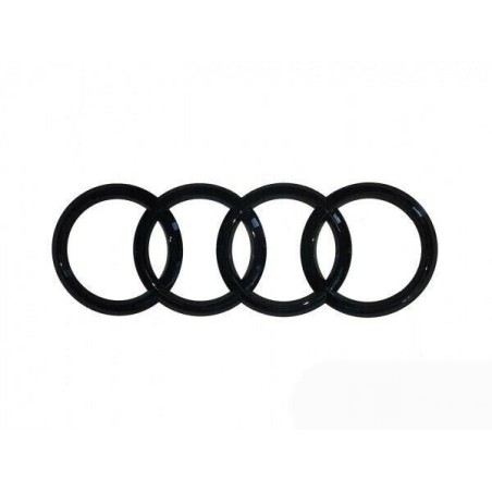 Emblème de logo de bague de coffre arrière en noir brillant - Pièces d'origine Audi 8X0853742BT94 Emblème de logo de bague de coffre arrière en noir brillant - Pièces d'origine Audi 8X0853742BT94