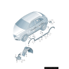 Couverture noire d'aile arrière gauche coté conducteur - Pièces d'origine Audi 8U08538174U8 Couverture noire d'aile arrière gauche coté conducteur - Pièces d'origine Audi 8U08538174U8