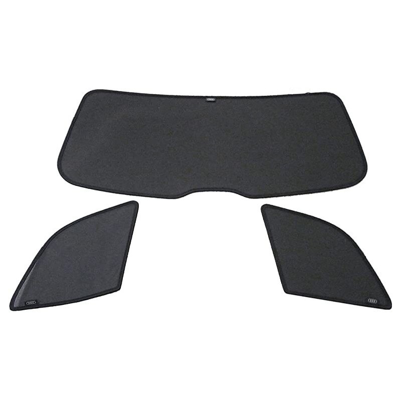 Ensemble de protection solaire pour vitre arrière en trois parties - Pièces d'origine Audi 8P4064160.