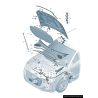 Support de poignée de déverrouillage de capot RHD - Pièces d'origine Audi 8T2823633B Support de poignée de déverrouillage de capot RHD - Pièces d'origine Audi 8T2823633B