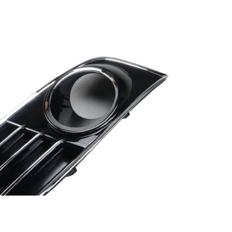 Grille de phare antibrouillard droit en noir brillant - Pièces d'origine Audi 4H0807680KT94 Grille de phare antibrouillard droit en noir brillant - Pièces d'origine Audi 4H0807680KT94