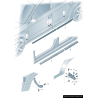 Couverture de garniture de porte inférieure avant droite apprêtée - Pièces d'origine Audi 4F0853960KGRU Couverture de garniture de porte inférieure avant droite apprêtée - Pièces d'origine Audi 4F0853960KGRU