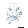 Ensemble de joints en caoutchouc pour profil de phare droit et gauche - Pièces d'origine Audi 8E0941192A/8E0941191A. Ensemble de joints en caoutchouc pour profil de phare droit et gauche - Pièces d'origine Audi 8E0941192A/8E0941191A.