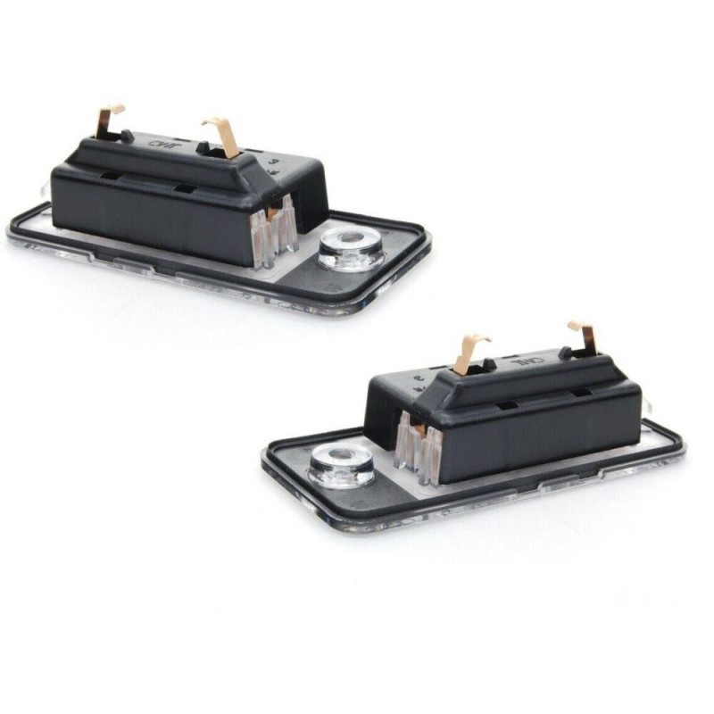 Ensemble d'éclairage de plaque d'immatriculation à LED droite et gauche - Pièces d'origine Audi 4H0943022/4H0943021.