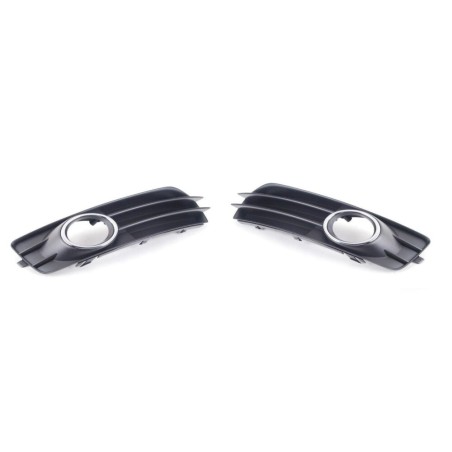 Right Left Pair Bumper Fog Light Chrome Grills 2pcs - Original parts Audi 8P0807682F9B9/8P0807681M9B9 Right Left Pair Bumper Fog Light Chrome Grills 2pcs - Original parts Audi 8P0807682F9B9/8P0807681M9B9