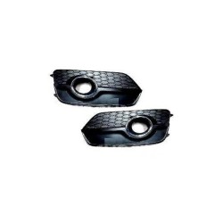 Right coté conducteur Left Bumper Fog Light Grill Satin Black - Original parts Audi 8U0807682ESP9/8U0807681ESP9