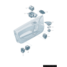 Régulateur de lève-vitre électrique de porte droite coté passager avec garniture - Pièces d'origine Audi 8J2959522H77 Régulateur de lève-vitre électrique de porte droite coté passager avec garniture - Pièces d'origine Audi 8J2959522H77