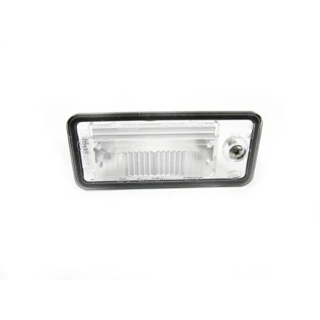 Couvercle de lentille de lumière de plaque d'immatriculation arrière droit coté passager - Pièces d'origine Audi 8E0943022B Couvercle de lentille de lumière de plaque d'immatriculation arrière droit coté passager - Pièces d'origine Audi 8E0943022B