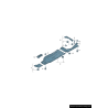 Couvercle de plateau de carrosserie inférieure côté droit - Pièces d'origine Audi 8W0825208C Couvercle de plateau de carrosserie inférieure côté droit - Pièces d'origine Audi 8W0825208C