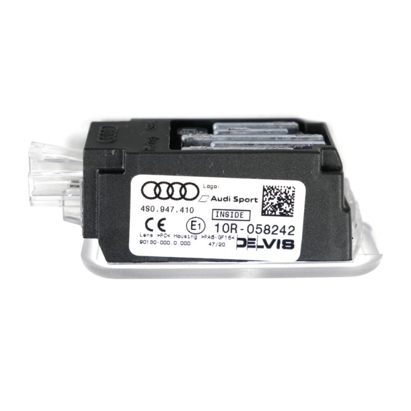 Rs Sport Front Door Entry Led Puddle Light Logo Pair Set 2pcs - Original parts Audi 4S0947409/4S0947410