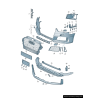 Bouclier avant inférieur droit RS3 15-17 avec grille d'aération noire - Pièces d'origine Audi 8V4807682BT94. Bouclier avant inférieur droit RS3 15-17 avec grille d'aération noire - Pièces d'origine Audi 8V4807682BT94.