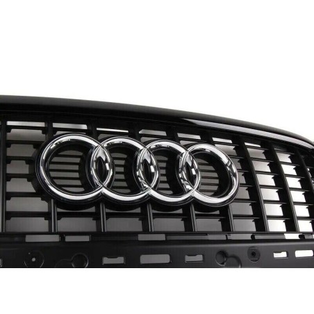 Pare-chocs avant S Line avec grille centrale brillante noire - Pièces d'origine Audi 8P4853651DVMZ Pare-chocs avant S Line avec grille centrale brillante noire - Pièces d'origine Audi 8P4853651DVMZ