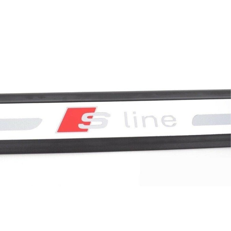 Bande de seuil d'entrée de porte avant S Line côté droit coté passager - Pièces d'origine Audi 8X4853373B9B9