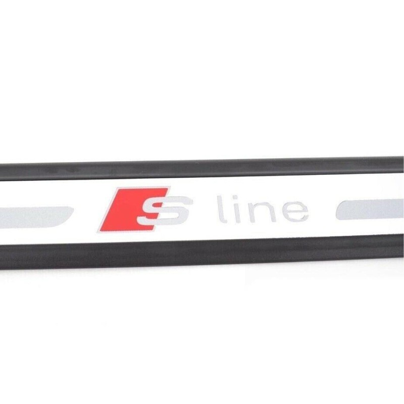 Bande de seuil d'entrée de porte avant S Line côté droit coté passager - Pièces d'origine Audi 8X4853373B9B9