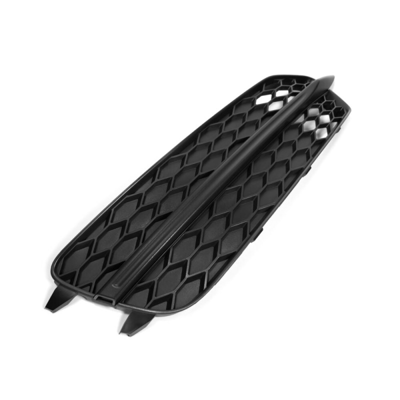 Grille de pare-chocs gauche S Line coté conducteur avec entourage de phare antibrouillard - Pièces d'origine Audi 4G0807681D9B9