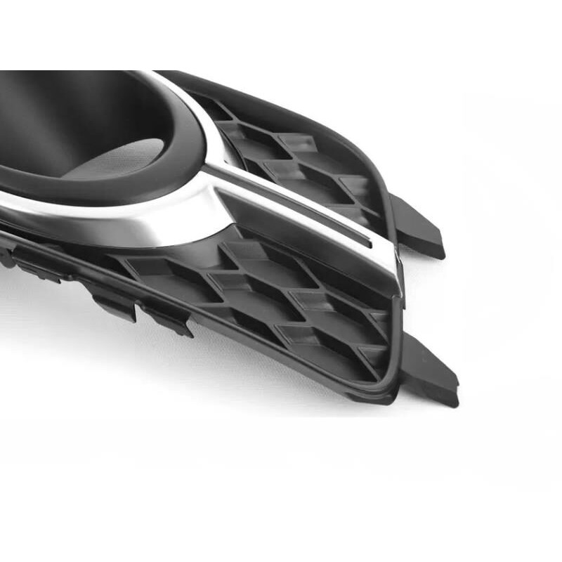 Grille de pare-chocs gauche S Line coté conducteur avec garniture de phare antibrouillard - Pièces d'origine Audi 4G0807681K01C