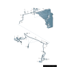 Support de fixation côté avant droit coté passager - Pièces d'origine Audi 8T0955636A Support de fixation côté avant droit coté passager - Pièces d'origine Audi 8T0955636A