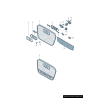 Clip de fixation pour l'emblème de badge avant RS7 - Pièces d'origine Audi 4G8853755 Clip de fixation pour l'emblème de badge avant RS7 - Pièces d'origine Audi 4G8853755