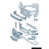 S-Line Bumper Fog Light Grill Pair Left and Right - Original parts Audi 8J0807681B01C/8J0807682B01C S-Line Bumper Fog Light Grill Pair Left and Right - Original parts Audi 8J0807681B01C/8J0807682B01C