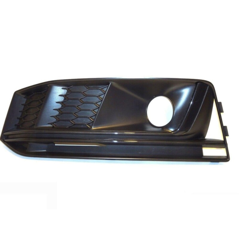 Pare-chocs avant S-Line avec grille inférieure en chrome foncé côté gauche coté conducteur - Pièces d'origine Audi 8W0807681GFUQ