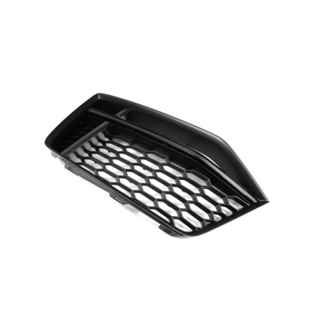 Pare-chocs avant S-Line, garniture de grille inférieure gauche coté conducteur noire - Pièces d'origine Audi 8S0807681BT94.
