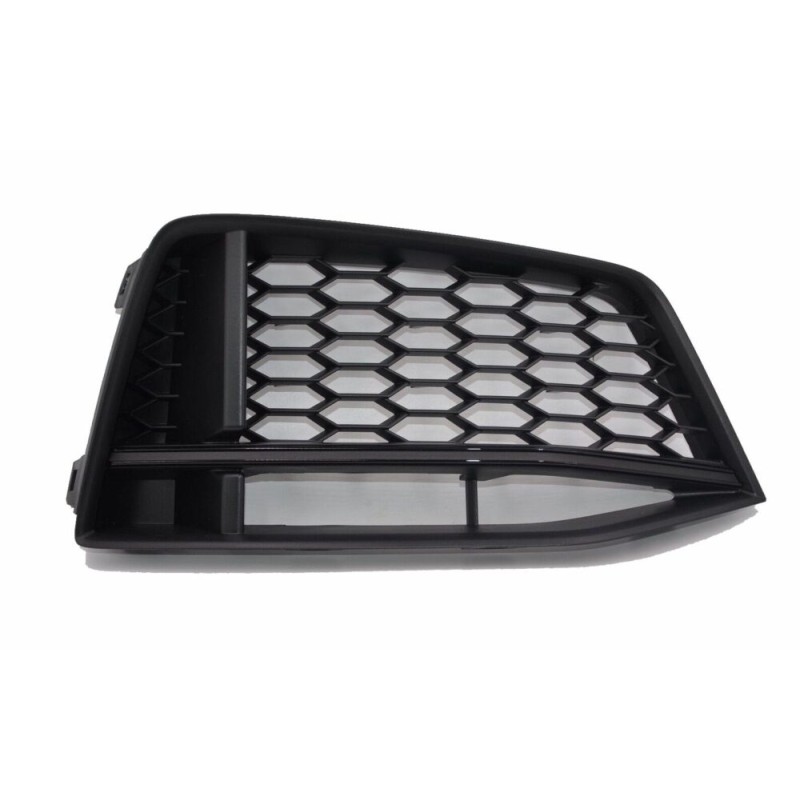 Pare-chocs avant S-Line inférieur, garniture de grille droite coté passager noire - Pièces d'origine Audi 8S0807682BT94.