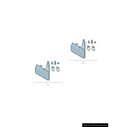 Ensemble de garde-boue avant S-Line - Pièces d'origine Audi 4K8075116