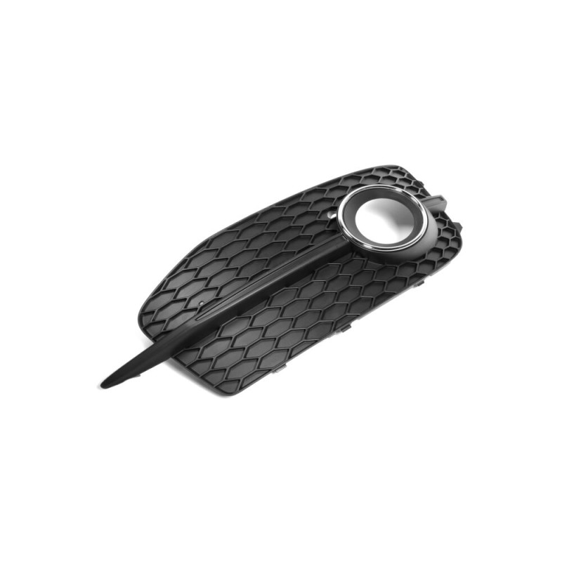 Grille de phare antibrouillard de pare-chocs droit S-Line coté passager - Pièces d'origine Audi 8U0807682DSP9.