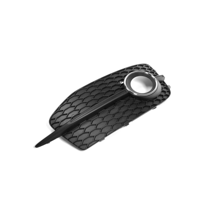 Grille de phare antibrouillard de pare-chocs droit S-Line coté passager - Pièces d'origine Audi 8U0807682DSP9.