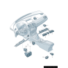 Bouton de commutation du moteur Star Stop - Pièces d'origine Audi 8U0905217A Bouton de commutation du moteur Star Stop - Pièces d'origine Audi 8U0905217A