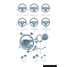 Emblème de badge S5 en aluminium pour volant de direction - Pièces d'origine Audi 8T0419685C3Q7 Emblème de badge S5 en aluminium pour volant de direction - Pièces d'origine Audi 8T0419685C3Q7