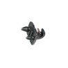 Clip de pare-soleil noir - Pièces d'origine Audi 8W0857562A4PK Clip de pare-soleil noir - Pièces d'origine Audi 8W0857562A4PK