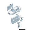 Bouton de commutation pour le réglage de la mémoire du siège - Pièces d'origine Audi 8E09597695PR Bouton de commutation pour le réglage de la mémoire du siège - Pièces d'origine Audi 8E09597695PR