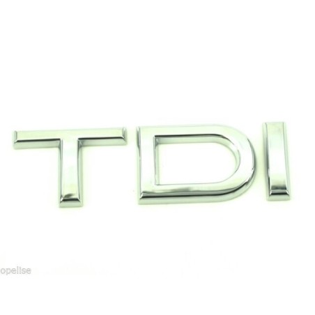 Emblème arrière TDI chromé - Pièces d'origine Audi 4H0853737B2ZZ Emblème arrière TDI chromé - Pièces d'origine Audi 4H0853737B2ZZ