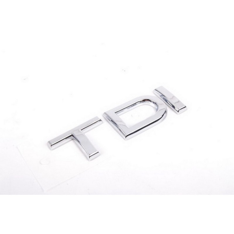 Emblème arrière TDI chromé - Pièces d'origine Audi 8J08537372ZZ