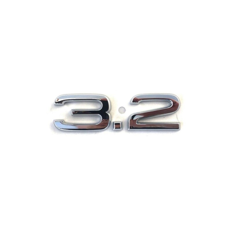 Insigne d'emblème TT 3.2 Chrome - Pièces d'origine Audi 8P0853743D2ZZ