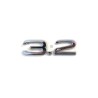 Insigne d'emblème TT 3.2 Chrome - Pièces d'origine Audi 8P0853743D2ZZ Insigne d'emblème TT 3.2 Chrome - Pièces d'origine Audi 8P0853743D2ZZ