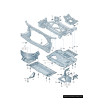 Couvercle moteur TFSI de carrosserie inférieure - Pièces d'origine Audi 4G0863821F Couvercle moteur TFSI de carrosserie inférieure - Pièces d'origine Audi 4G0863821F