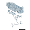 Revêtement de garniture de sous-carrosserie gauche coté conducteur - Pièces d'origine Audi 4G0825207F Revêtement de garniture de sous-carrosserie gauche coté conducteur - Pièces d'origine Audi 4G0825207F