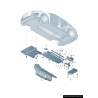 Revêtement de garniture de sous-carrosserie gauche coté conducteur - Pièces d'origine Audi 8U0825207 Revêtement de garniture de sous-carrosserie gauche coté conducteur - Pièces d'origine Audi 8U0825207