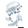 Avertissement de danger et commutateur combiné - Pièces d'origine Audi 4L2927137B5PR Avertissement de danger et commutateur combiné - Pièces d'origine Audi 4L2927137B5PR
