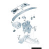 Couvre-panneau de cowl de pare-brise LHD - Pièces d'origine Audi 4F1819447A01C Couvre-panneau de cowl de pare-brise LHD - Pièces d'origine Audi 4F1819447A01C