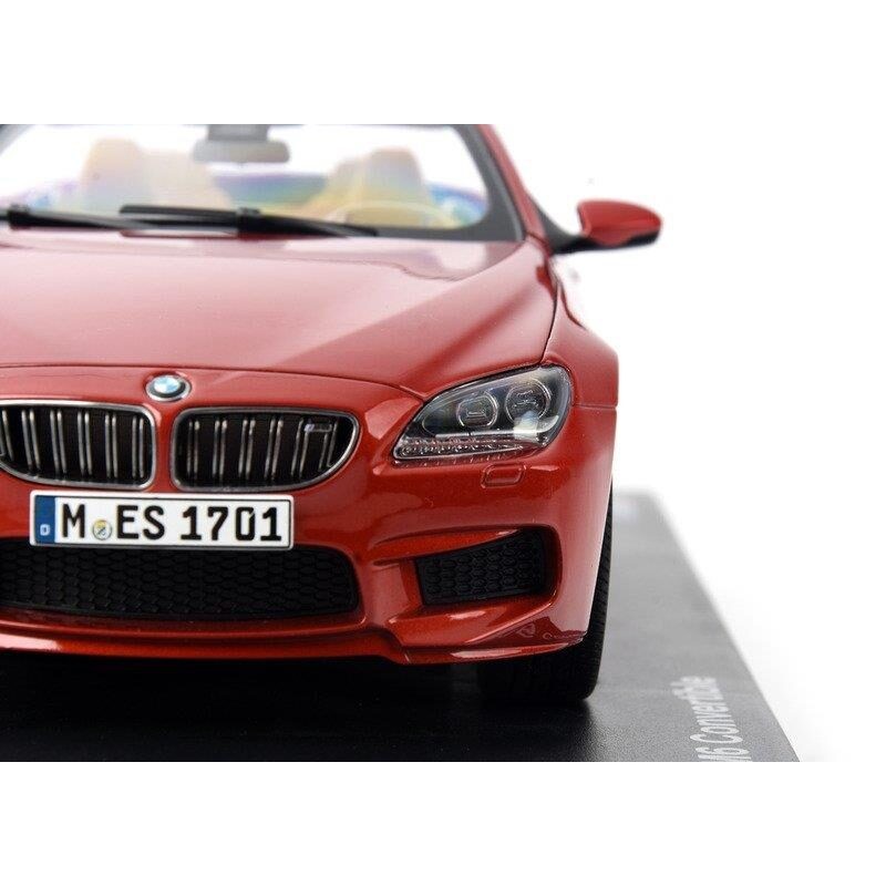 Modèle réduit à l'échelle 1:18 de la BMW M6 Cabriolet orange - Pièce d'origine BMW 80432253655