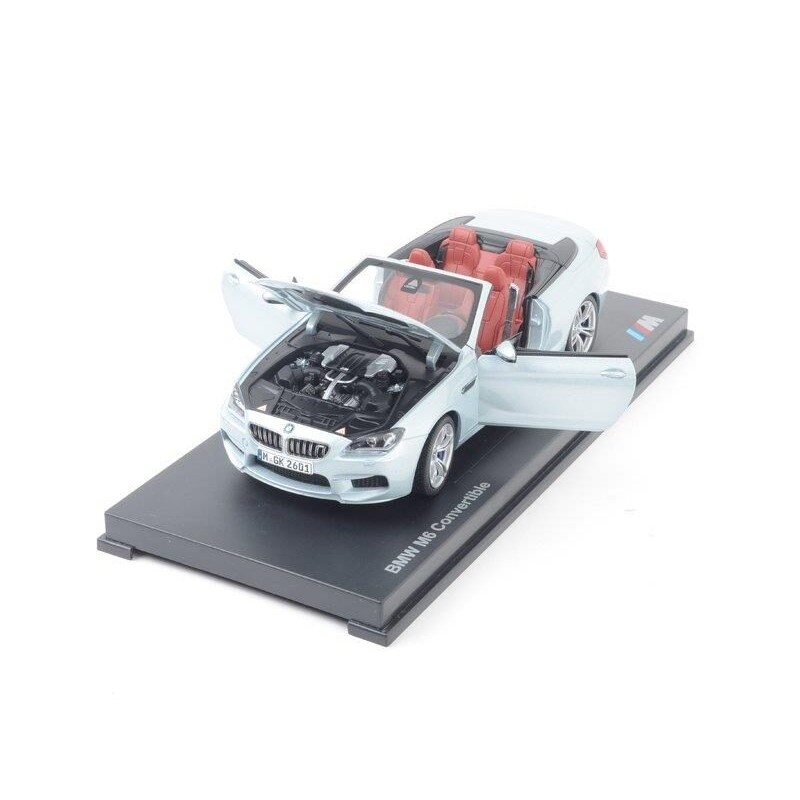 Modèle réduit à l'échelle 1:18 de la BMW M6 Cabriolet argentée - Pièce d'origine BMW 80432253656