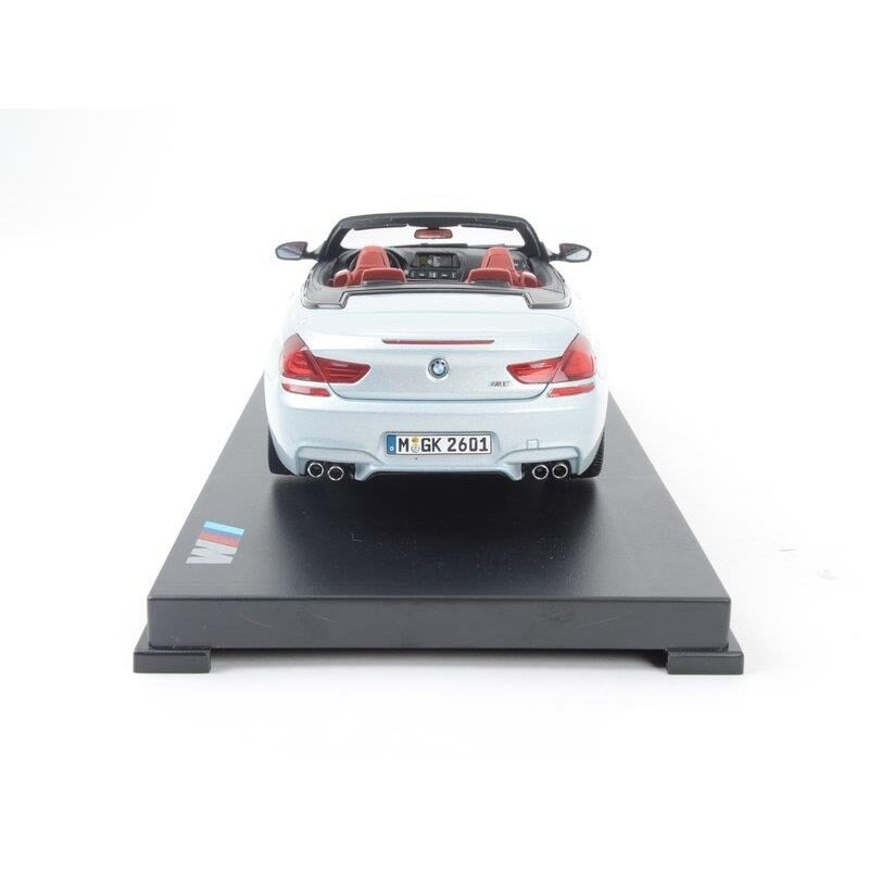Modèle réduit à l'échelle 1:18 de la BMW M6 Cabriolet argentée - Pièce d'origine BMW 80432253656